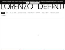 Tablet Screenshot of lorenzodefinti.com